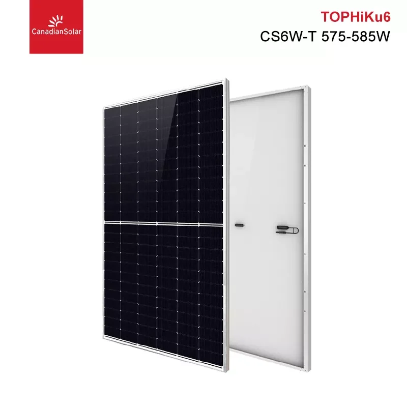 580W CANADIAN TIPO N SINGLE GLASS CS6-580T — Paneles solares